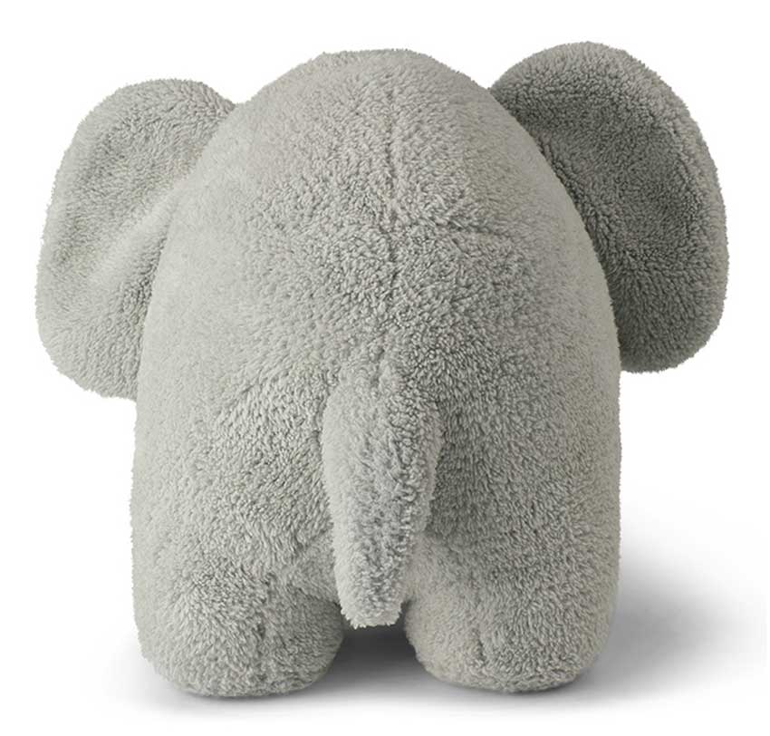 miffy-elefant-21cm-light-grey-back Miffy Elefant hellgrau Kuscheltier hinten
