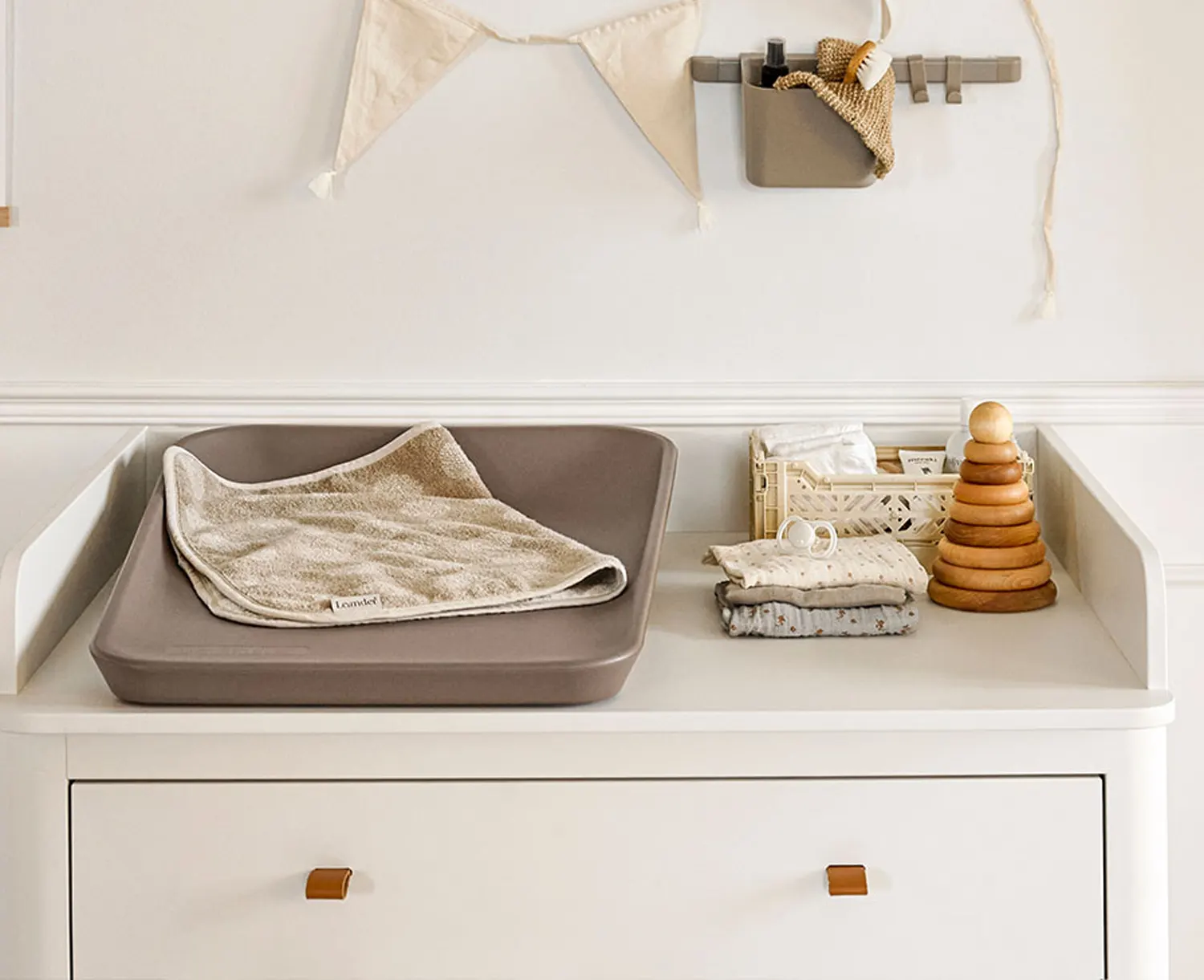 Leander Wickelunterlage Mocca lifestyle wickelkommode