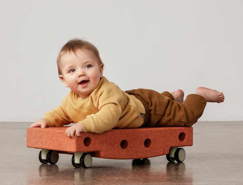 Modu Rollerbrett Burnt Orange/Dusty Green