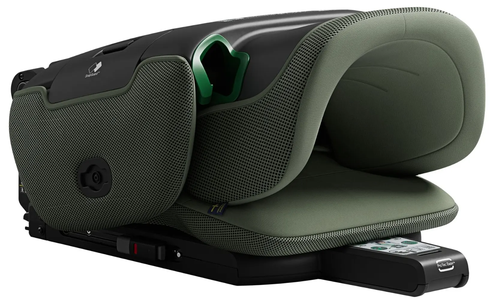 Axkid Up Kindersitz grün gefaltet