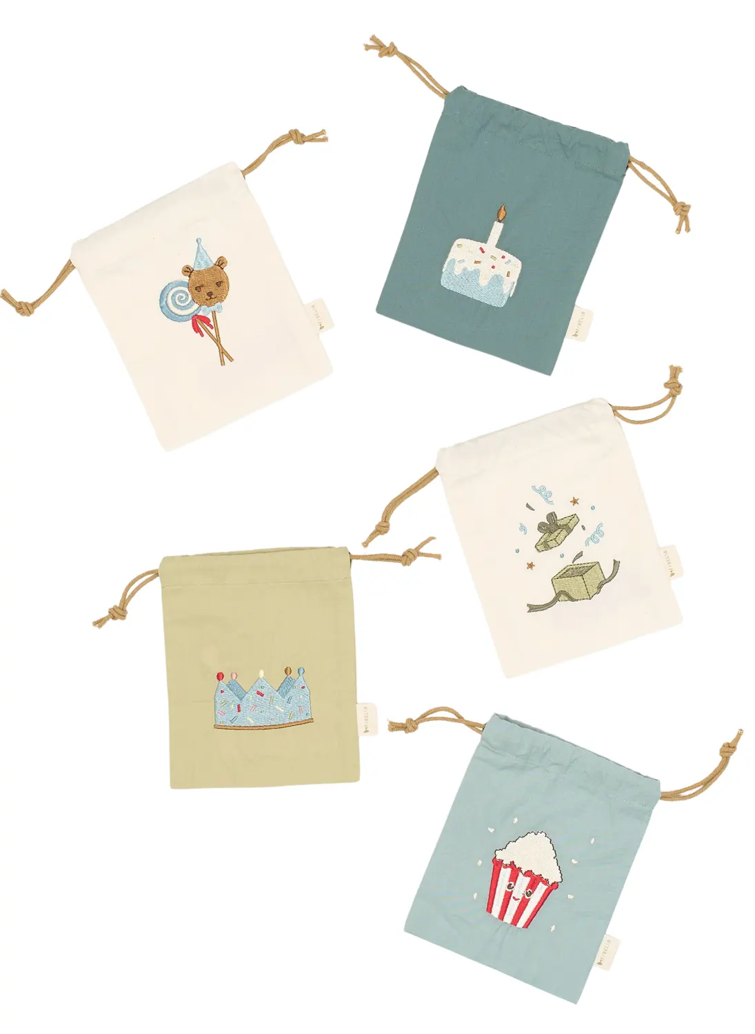 Fabelab Geschenkbeutel Blau Hochformat