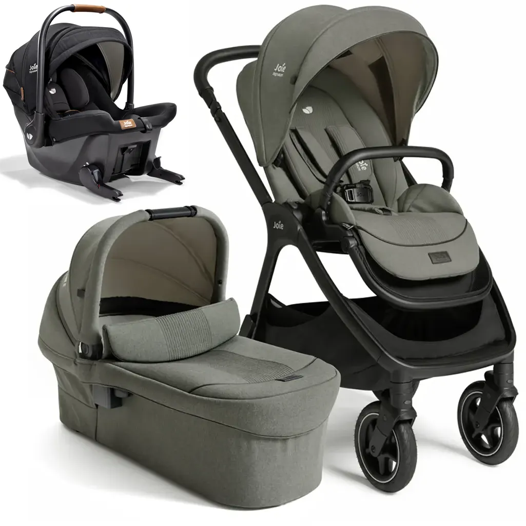 Joie Signature Finiti Kinderwagen Set grün mit Babyschale