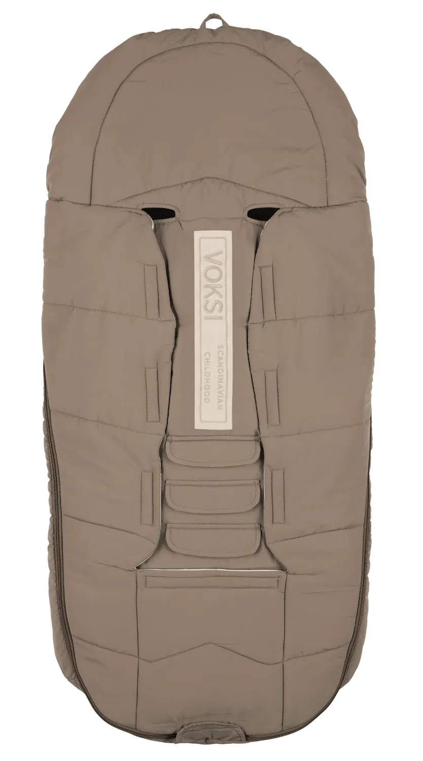 Voksi Explorer Fußsack Walnut Rückseite