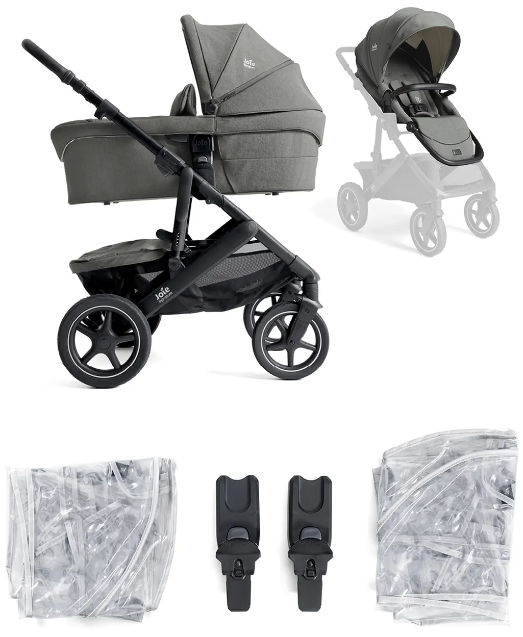 Joie Signature Vinca Kinderwagen Evergreen unterwegs