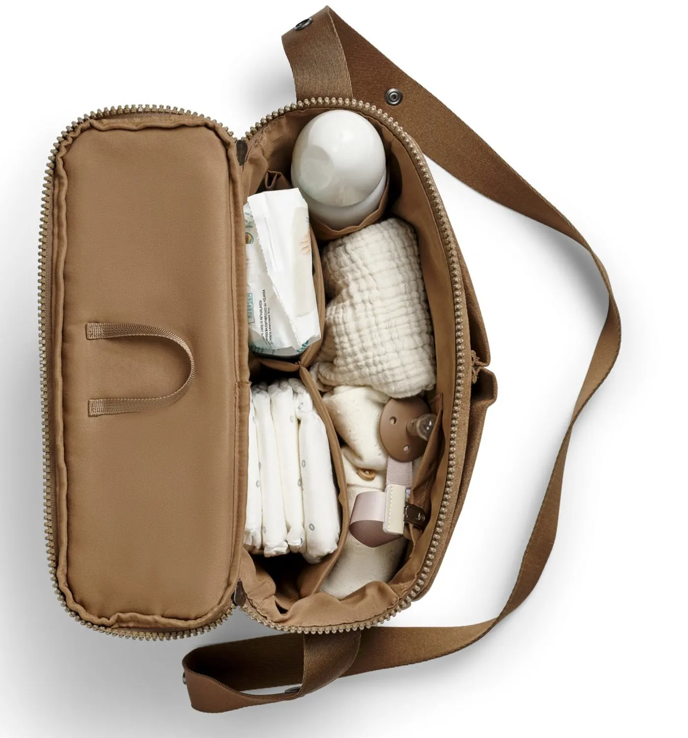 Elodie Details Organizer Half Moon Caramel Brown offen