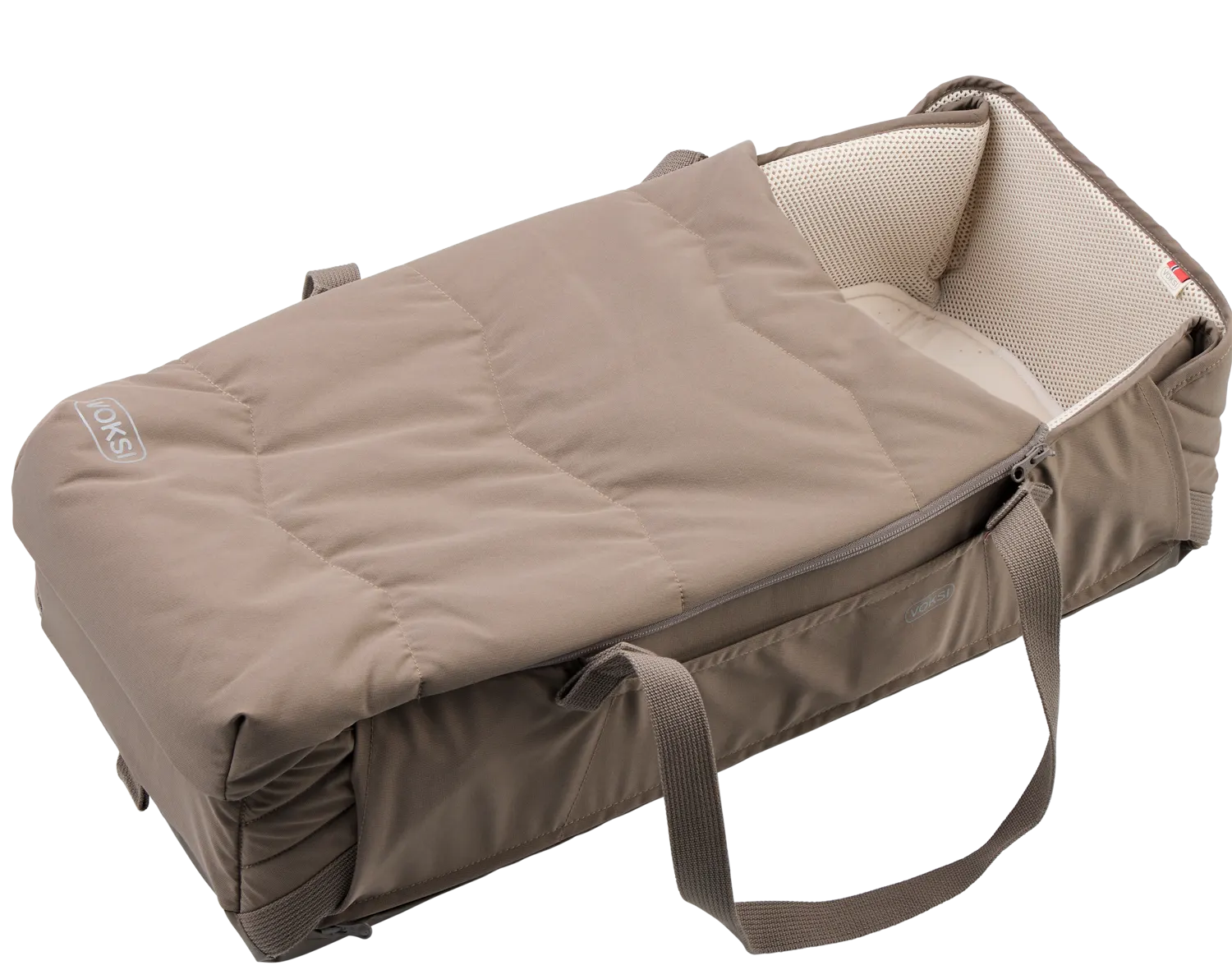 Voksi Babytragetasche Carry Me Walnut Leaf geschlossen