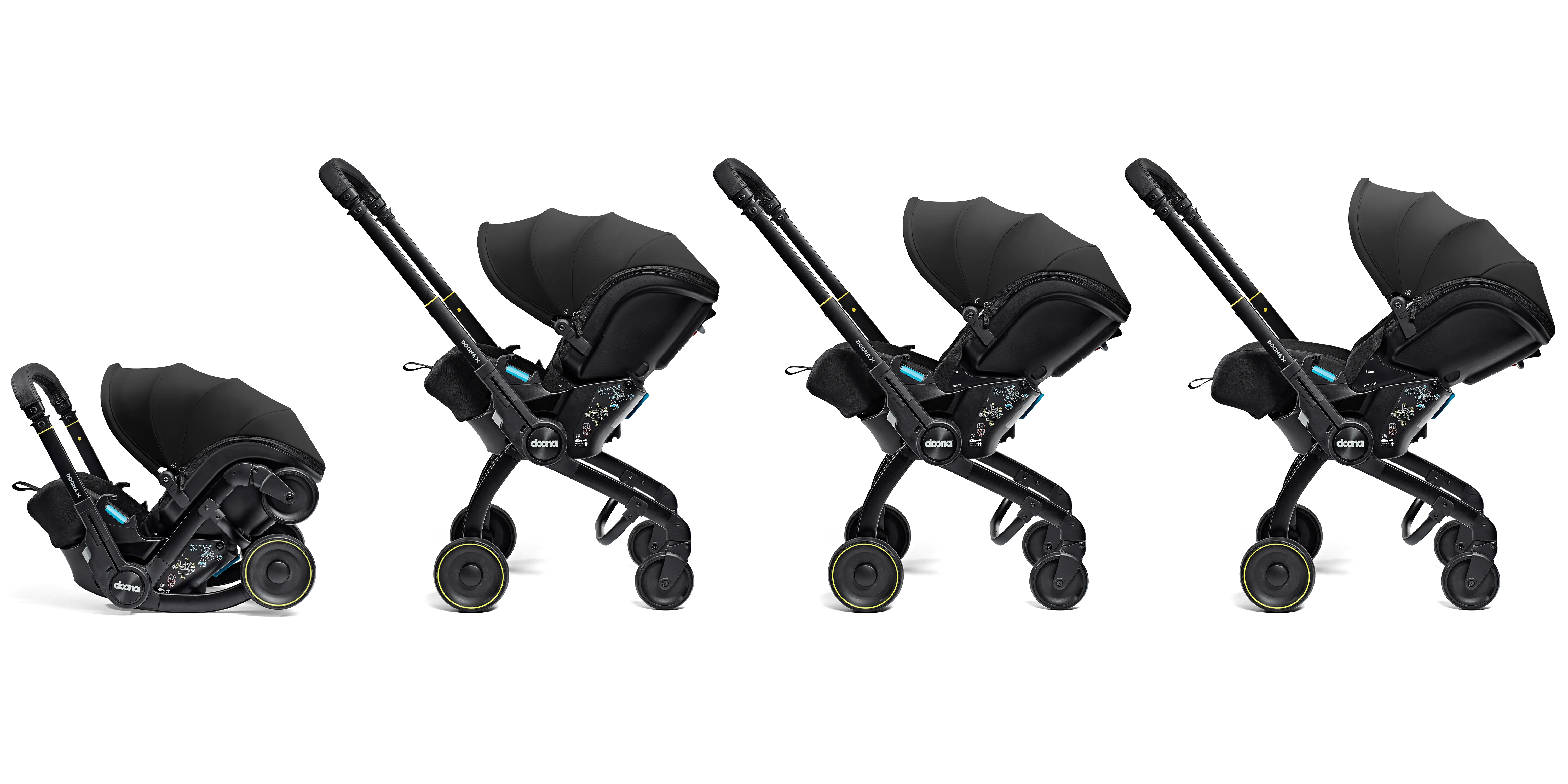 Doona X Babyschale Nitro Black Babyschale und Kinderwagen