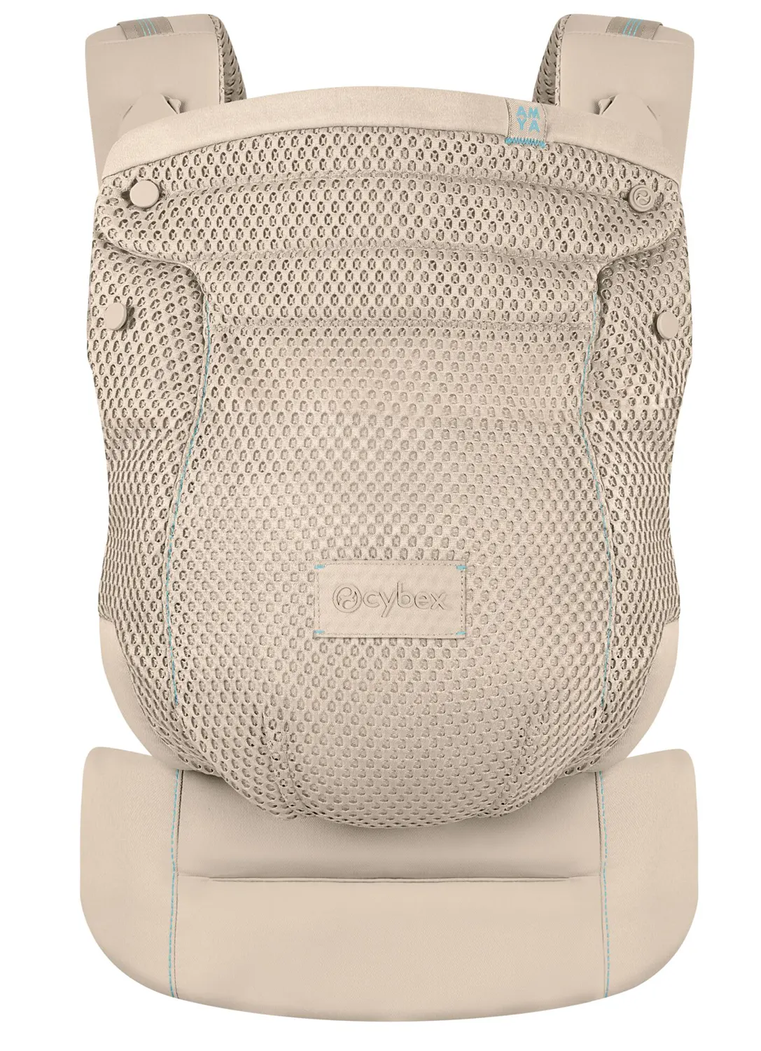 Cybex Babytrage Amaya Almond Beige hochgeklappt