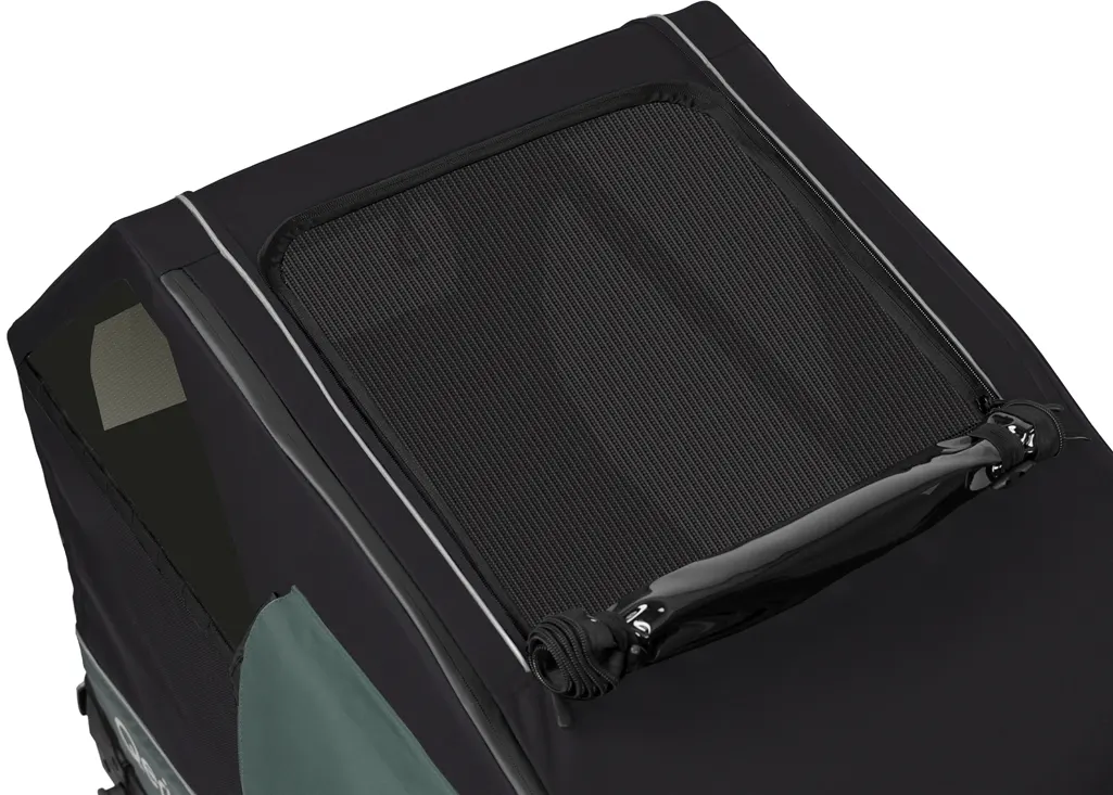 Qeridoo Nacho M Hundeanhänger Meshfenster