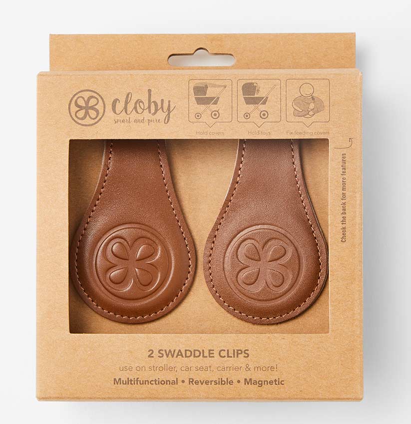 cloby magnetic clips brown in pack