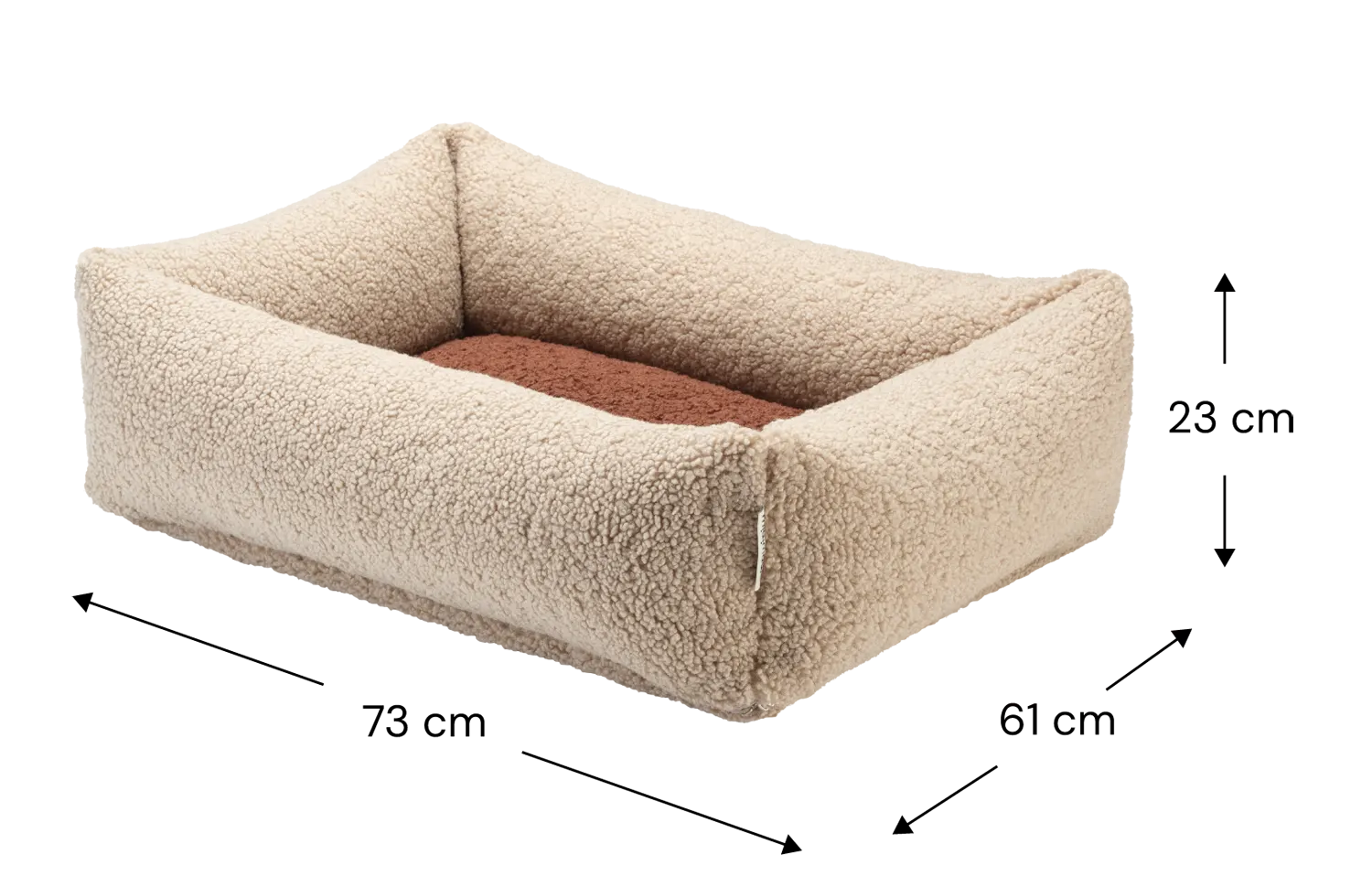 Wigiwama Hundebett Größe M Buiscuit Größe M Maße