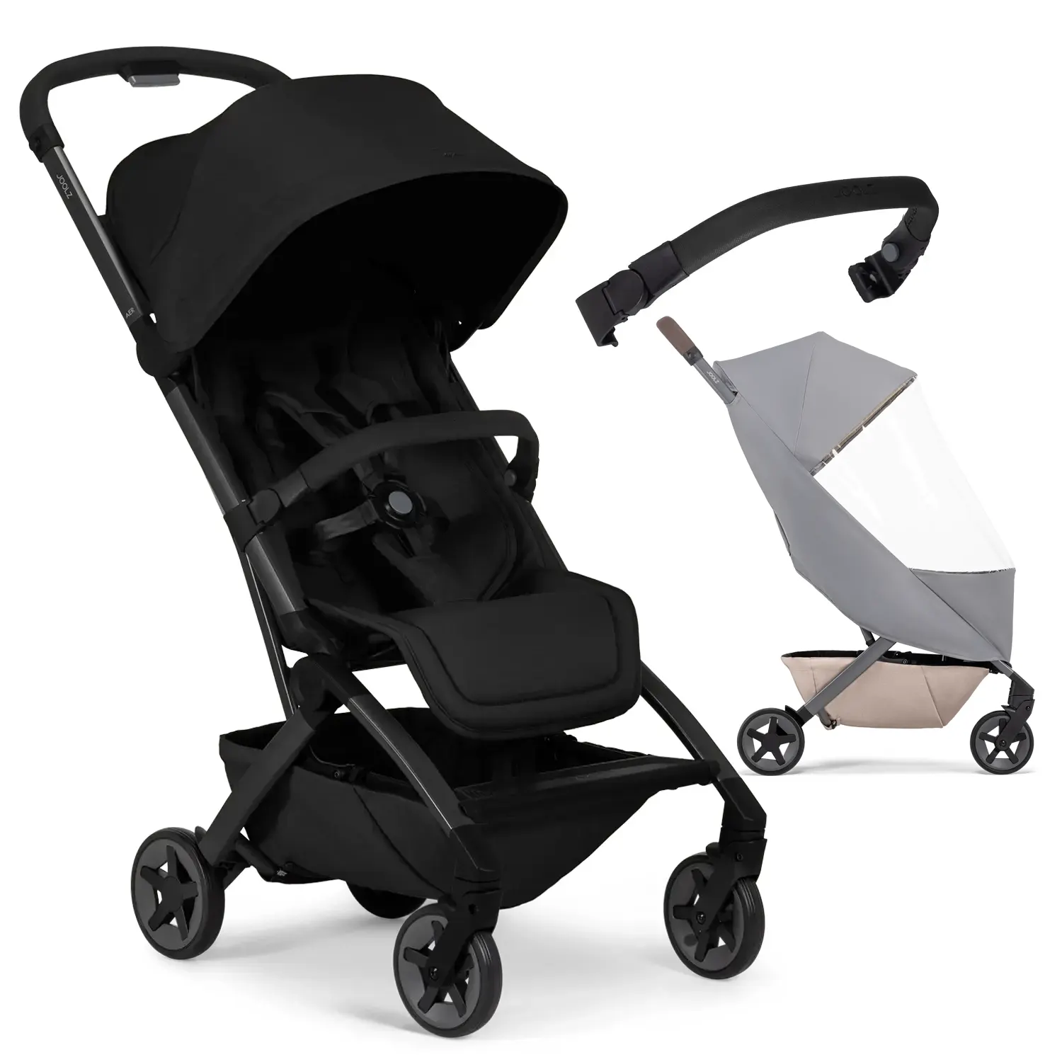 joolz aer2 set regenverdeck spielbogen space black
