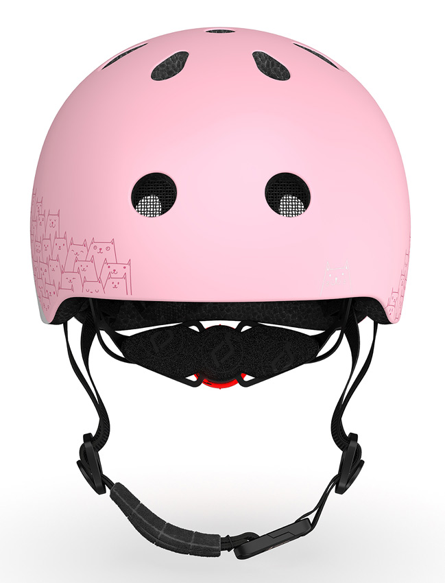 Scoot and ride helmet reflective rose front