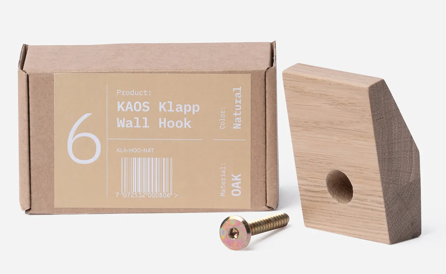 Kaos Wandhalterung Eiche Natural Zubehoer