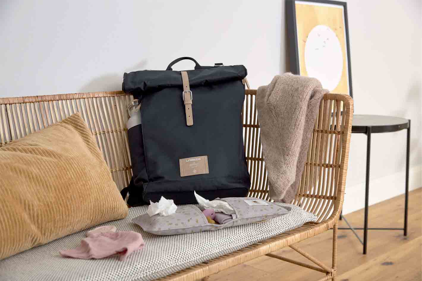 Lässig Wickeltasche Rolltop