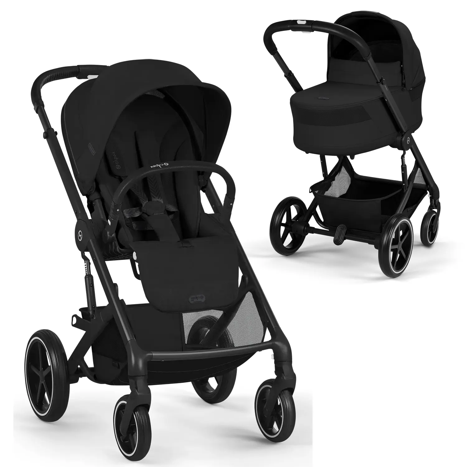 cybex balios s lux 2026 kombi cot s lux moon black