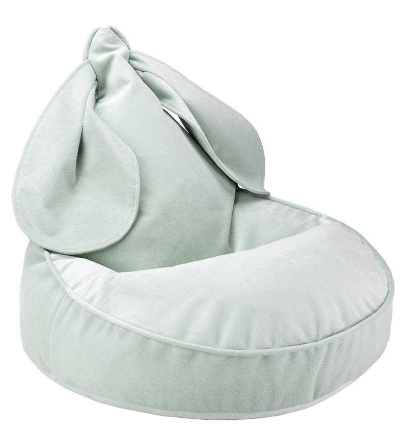 WigiWama Sitzsack Hase Misty Green