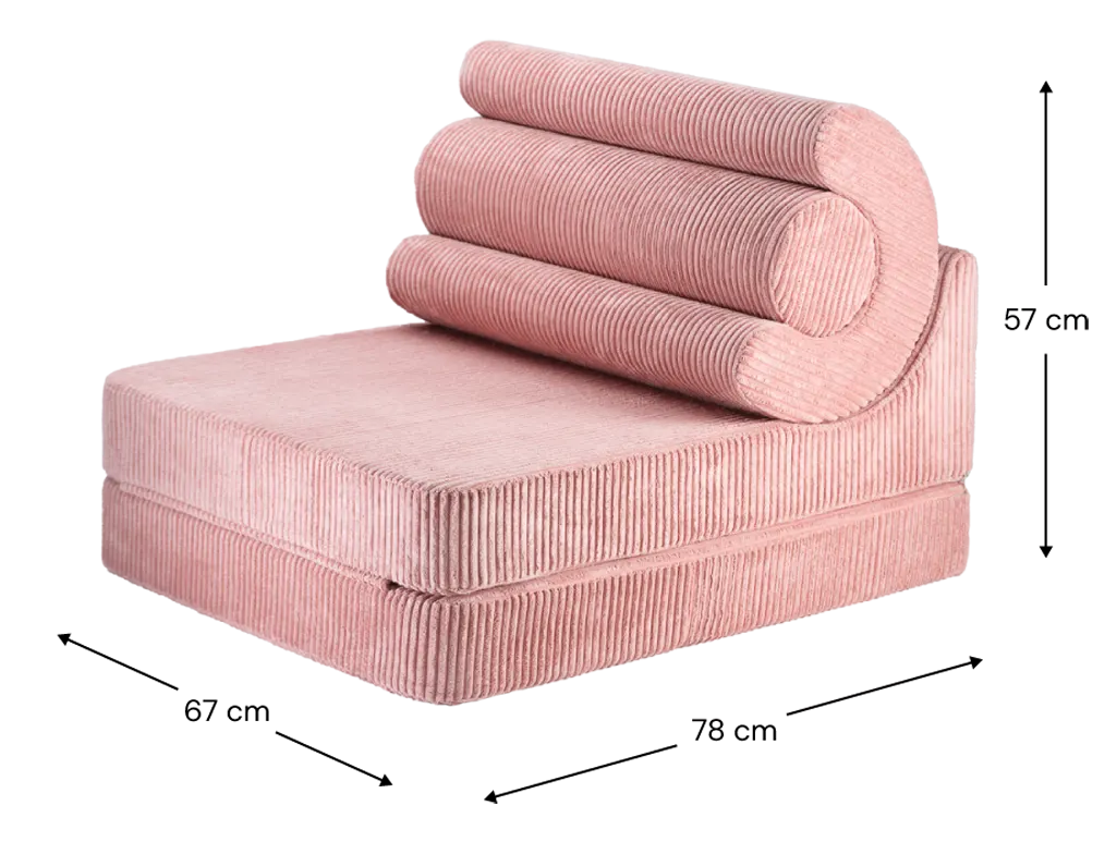 Wigiwama Klappsessel Flipster pink mousse Maße