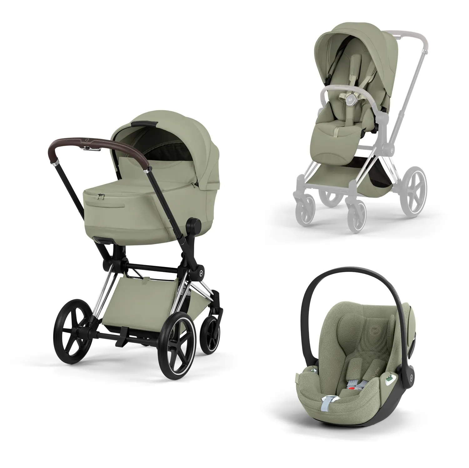 cybex priam style cloud t chrom sage green