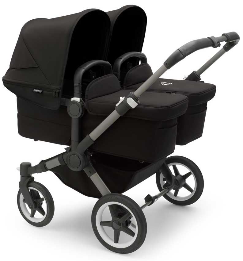 Bugaboo Donkey 5 Twin Zwillingskinderwagen Graphit Black