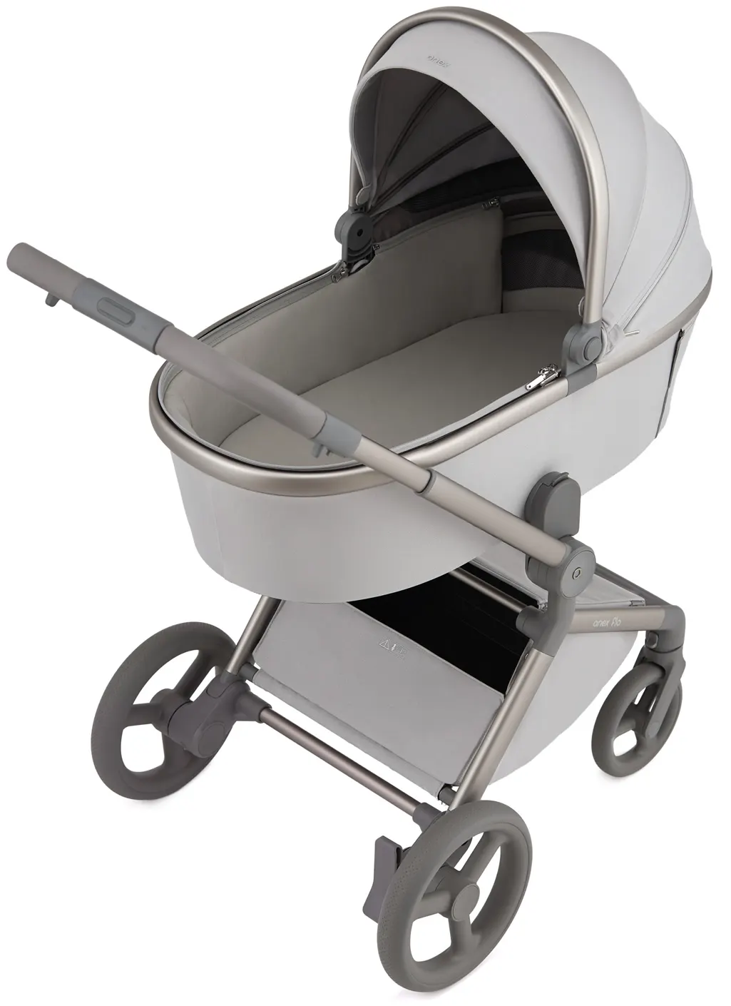 Anex Flo Kinderwagen grau Detail Babywanne innen