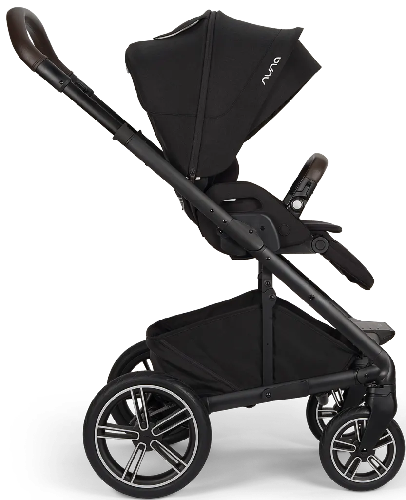 Nuna MIXX next Kinderwagen Seitenansicht schwarz