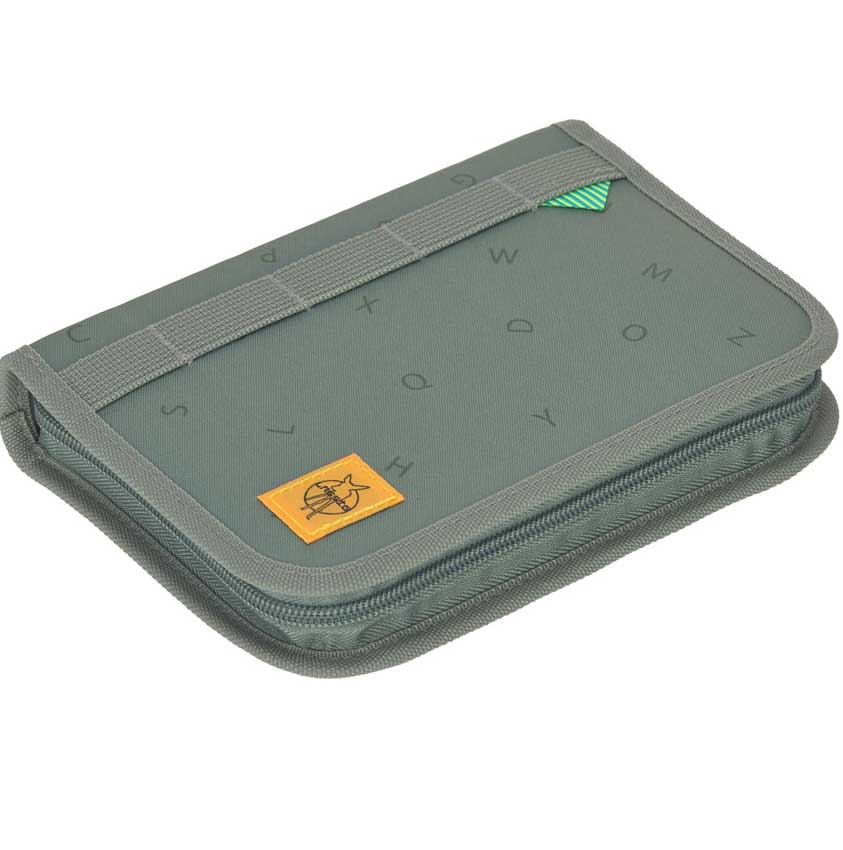 Lässig Schulranzen Set Boxy Unique Letters Green Federtasche