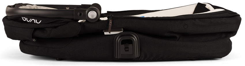 Nuna Babywanne Demi Next caviar gefaltet