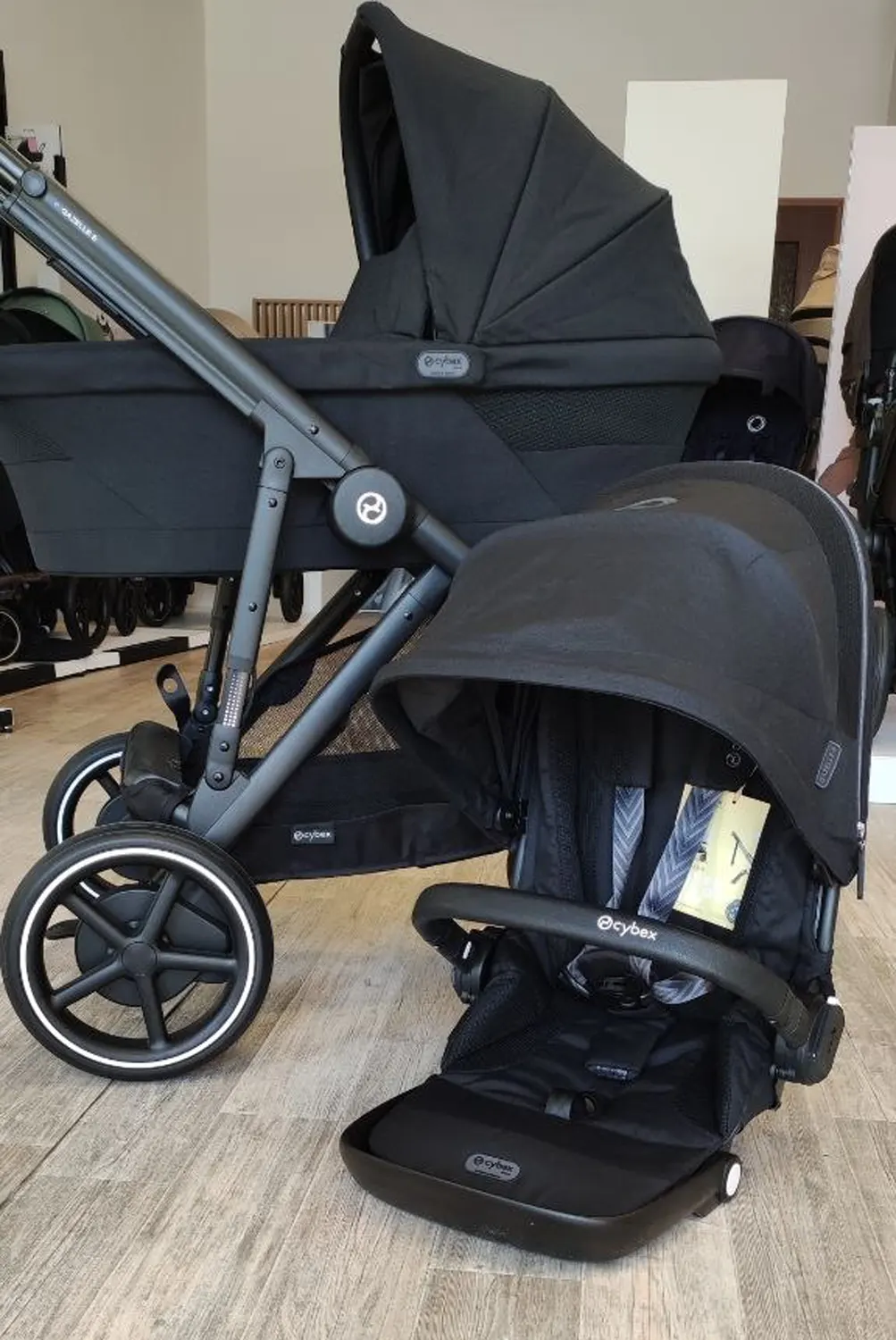 cybex e gazelle moon black ausstellungsstück sitz