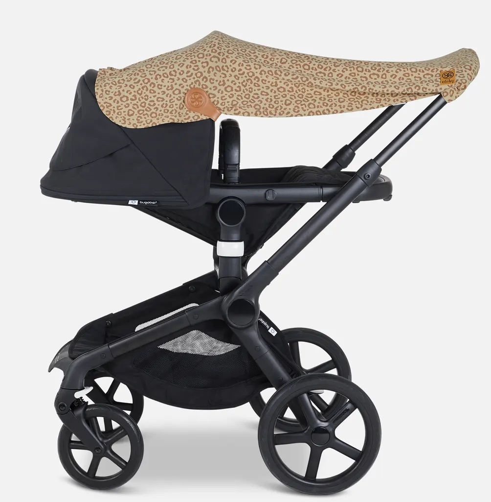 cloby UV Schutztuch leopard brown Kinderwagen