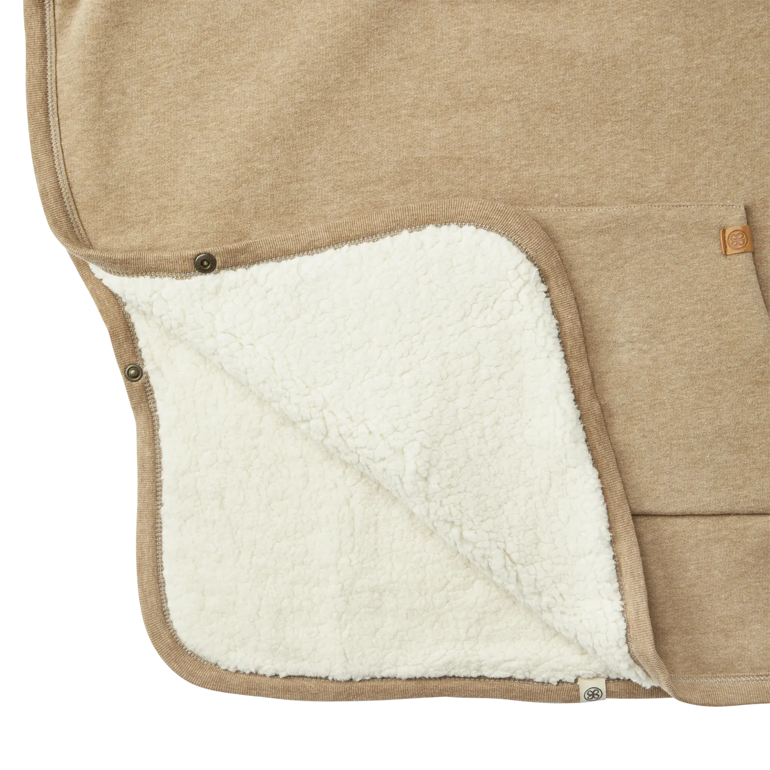 Cloby Teddy Poncho Braun