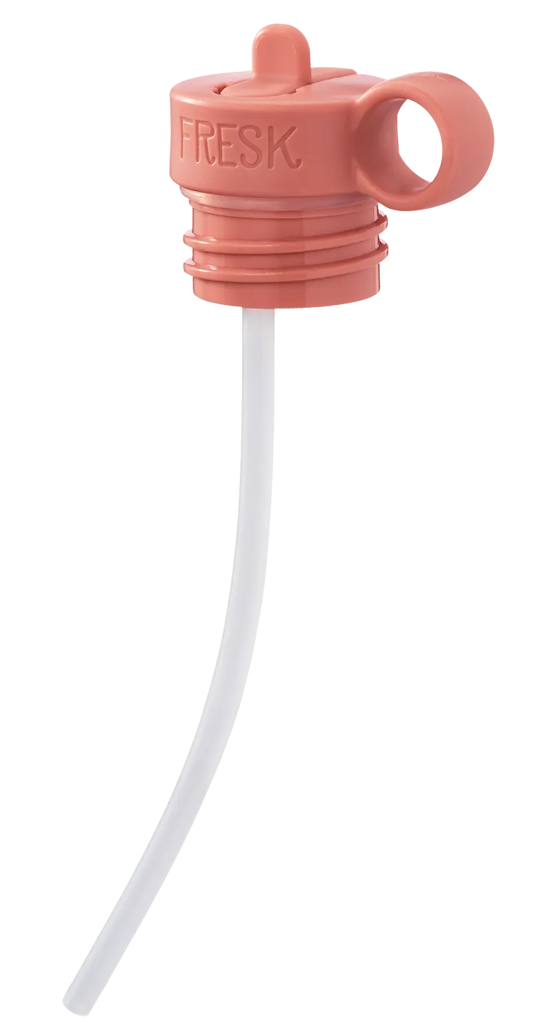 Fresk Thermoflasche 350 ml Deckel Trinkhalm Schmetterling