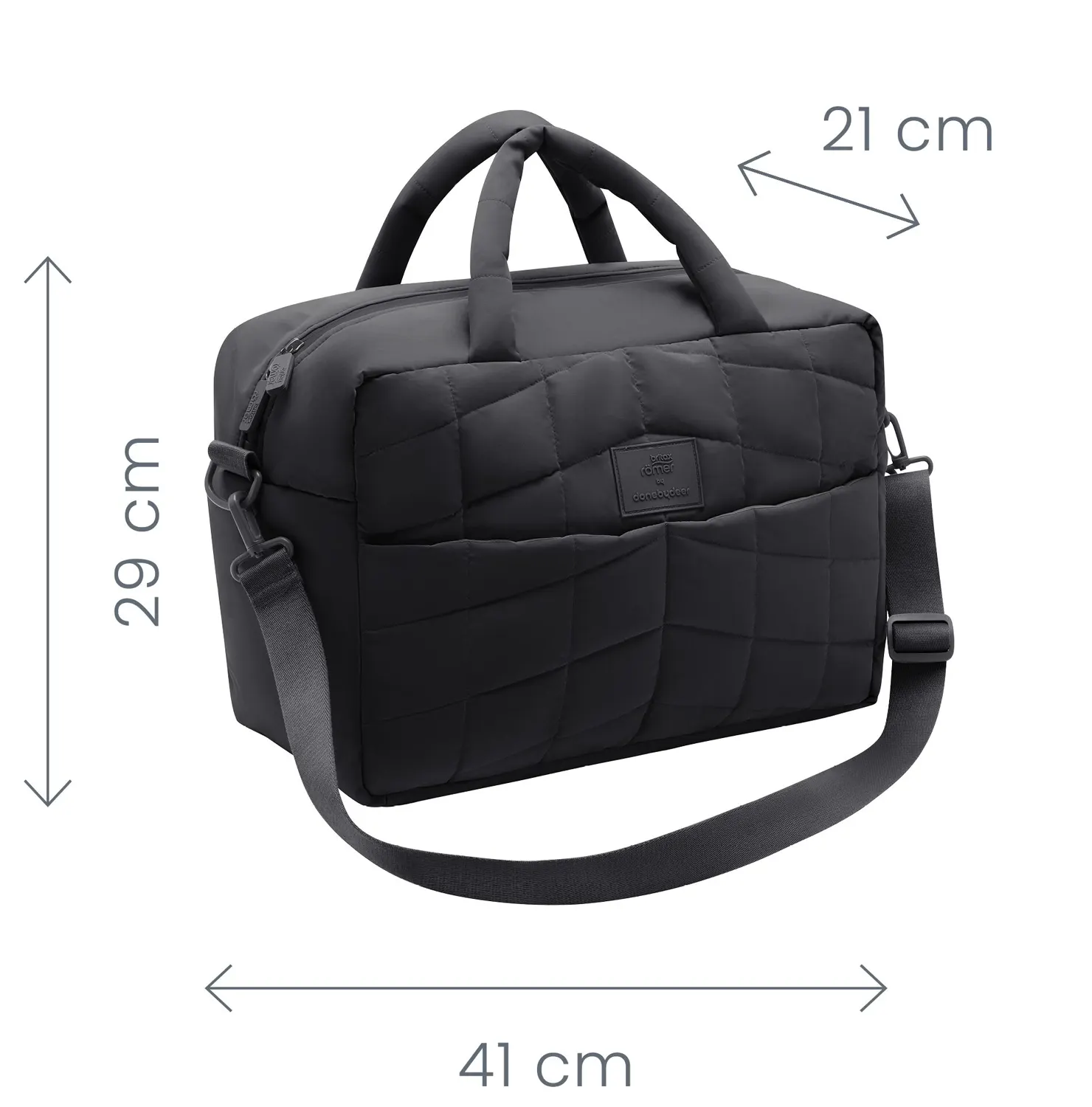 Britax Römer Wickeltasche von Done by Deer Carbon Black Maße