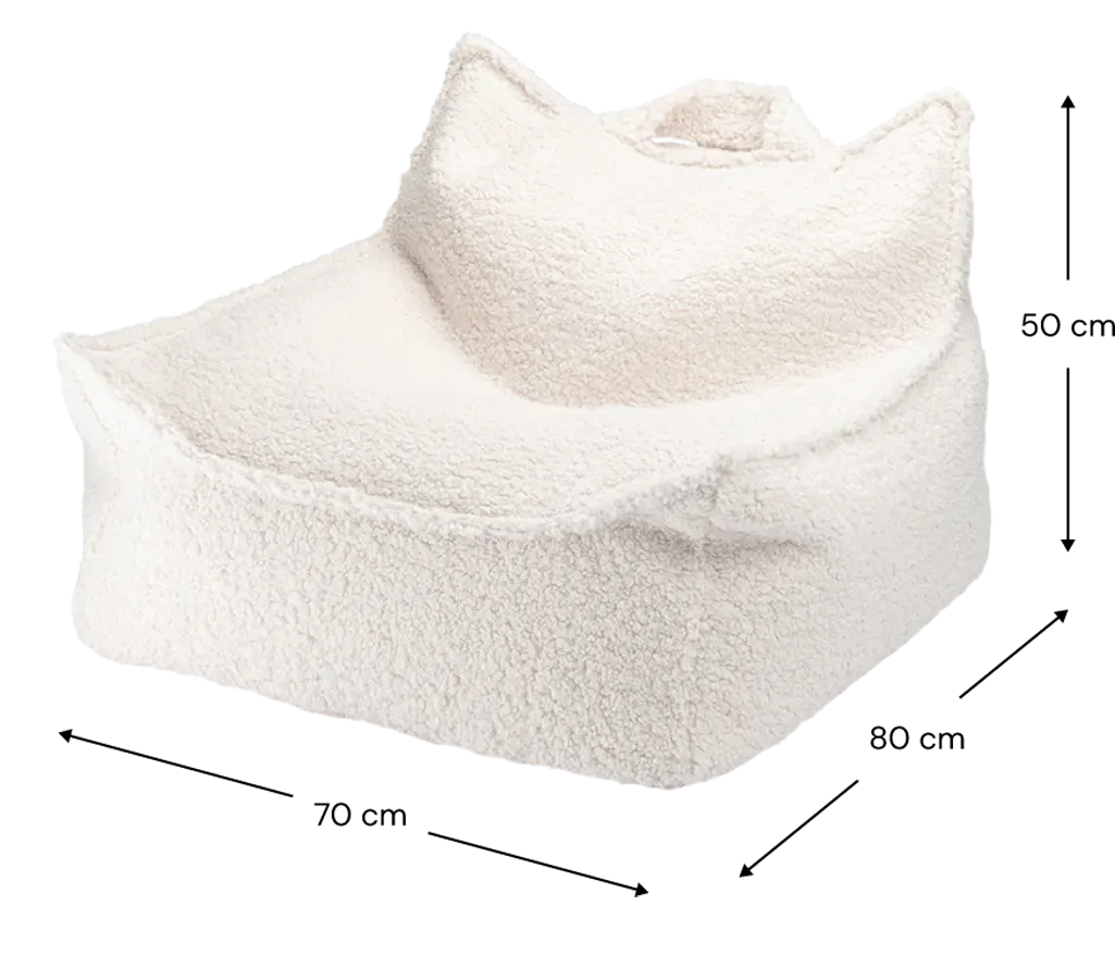 Wigiwama Sitzsack Beanbag Maße cream
