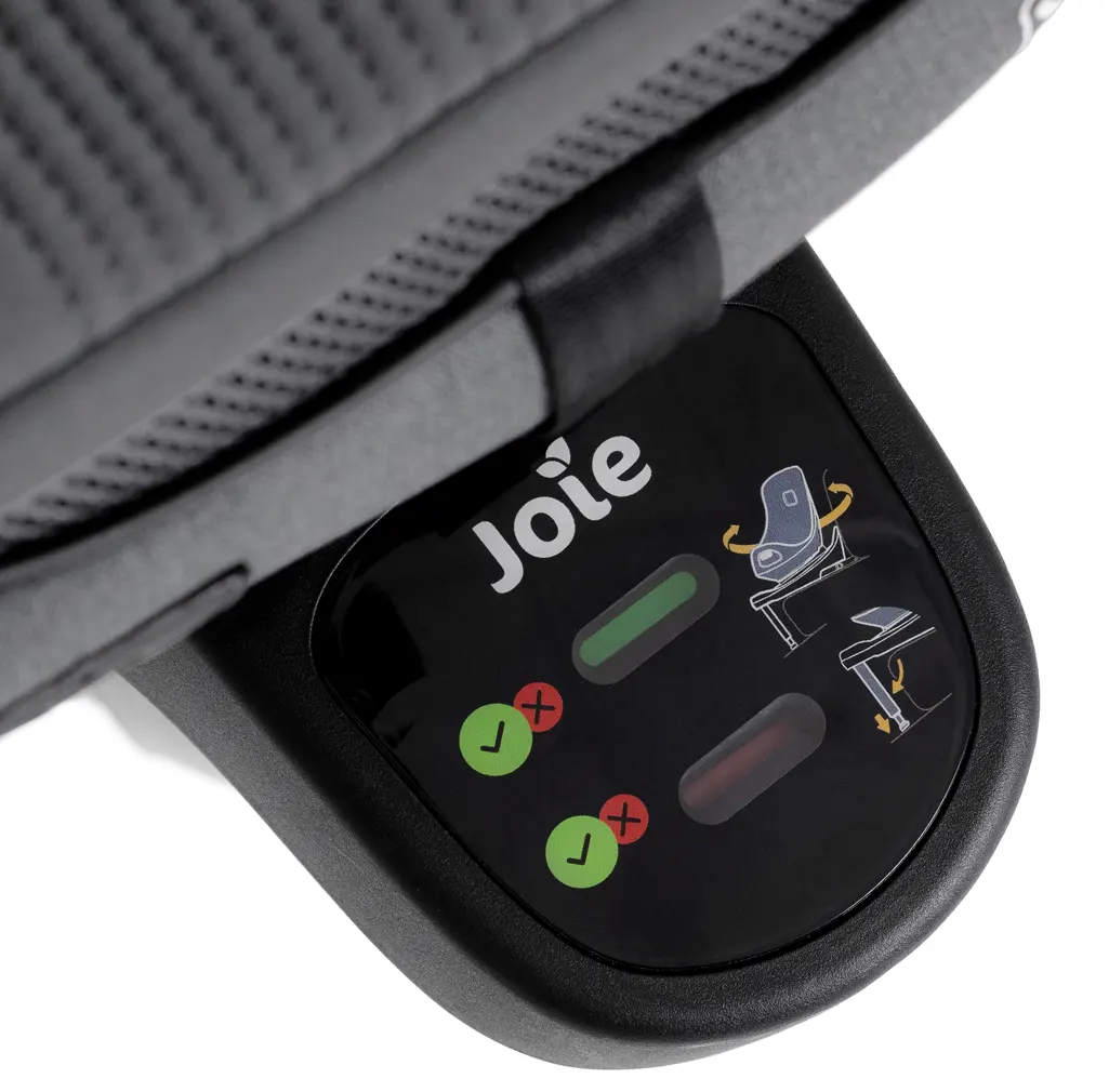 Joie Signature i-Harbour Pro Kindersitz grau Sicherheitsanzeige