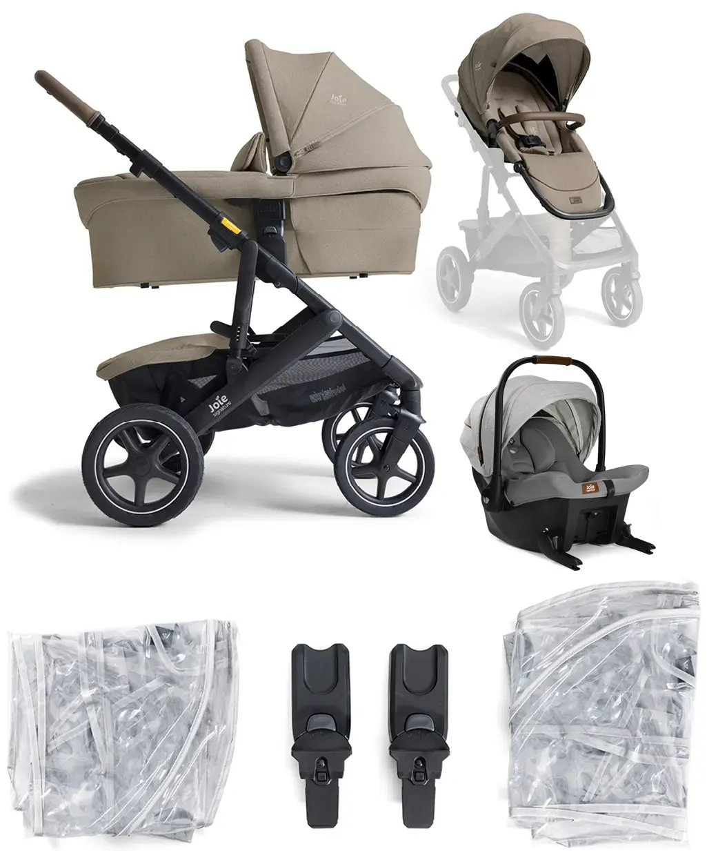 Joie Signature Vinca pram set 3-in-1 with i-Level Pro car seat