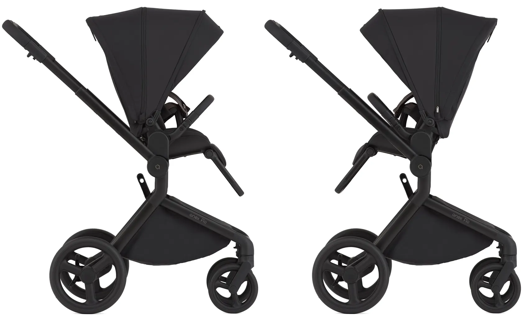 Anex Flo Kinderwagen schwarz wendbarer Sitz
