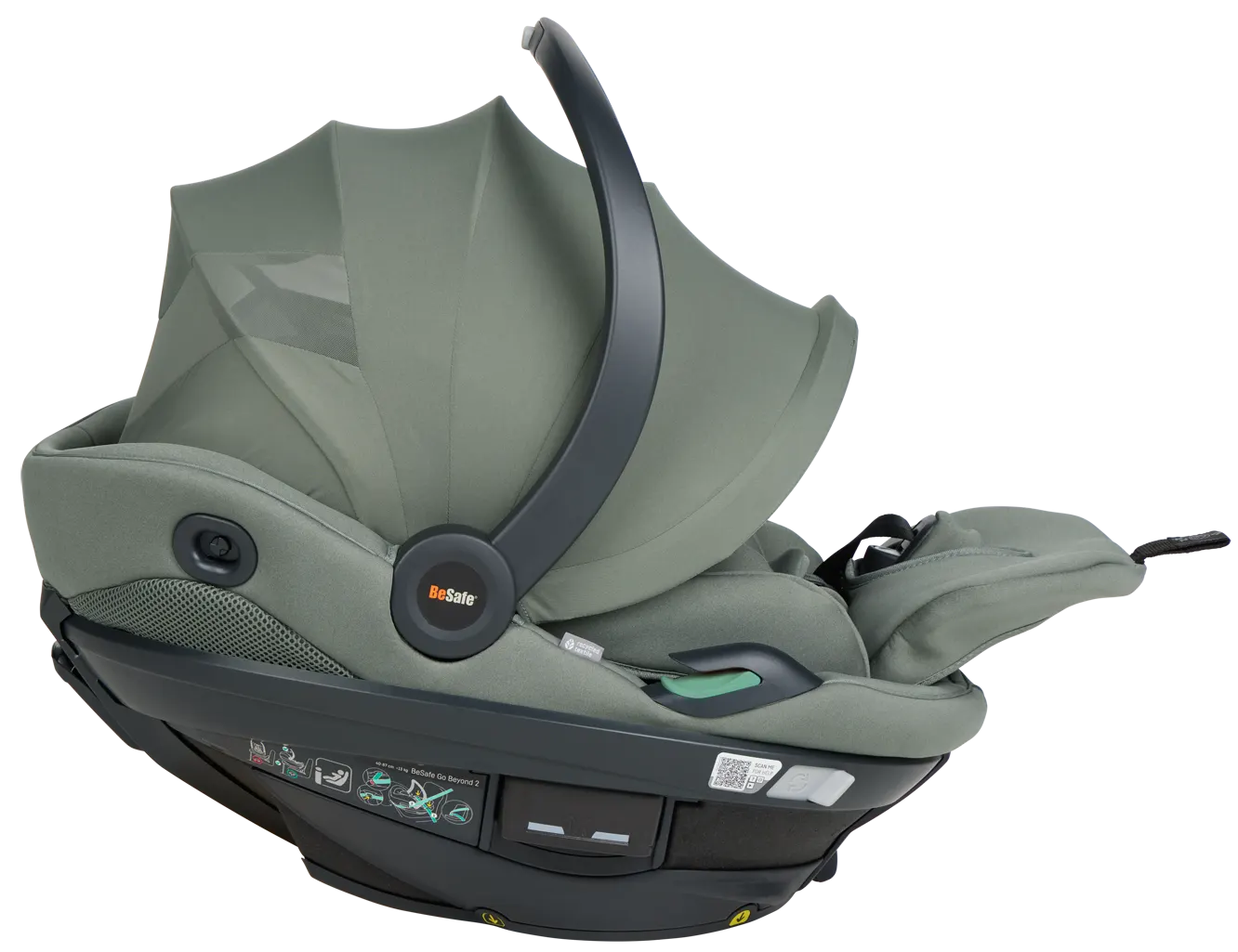 BeSafe Babyschale Go Beyond 2 grün Breeze Liegeposition