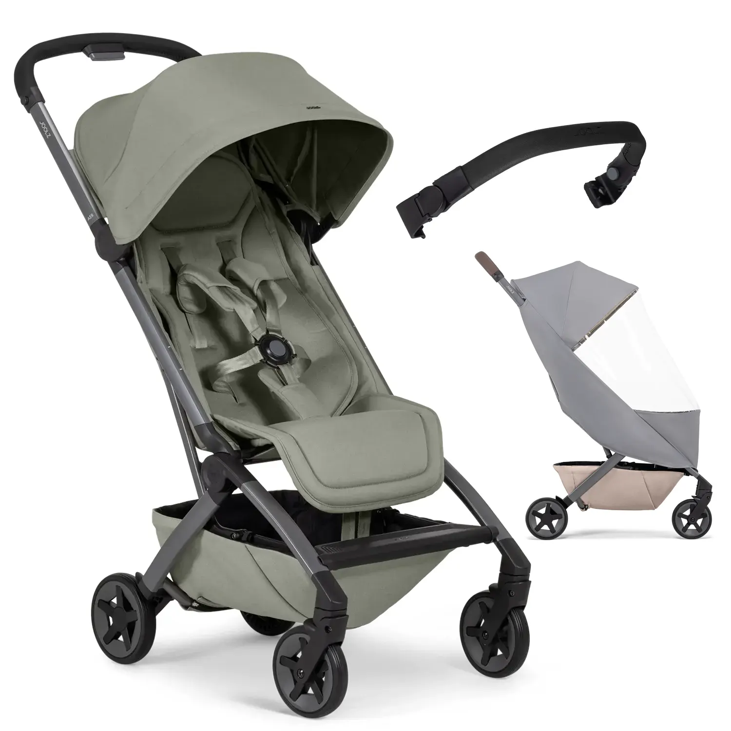 joolz aer2 set regenverdeck spielbogen sage green