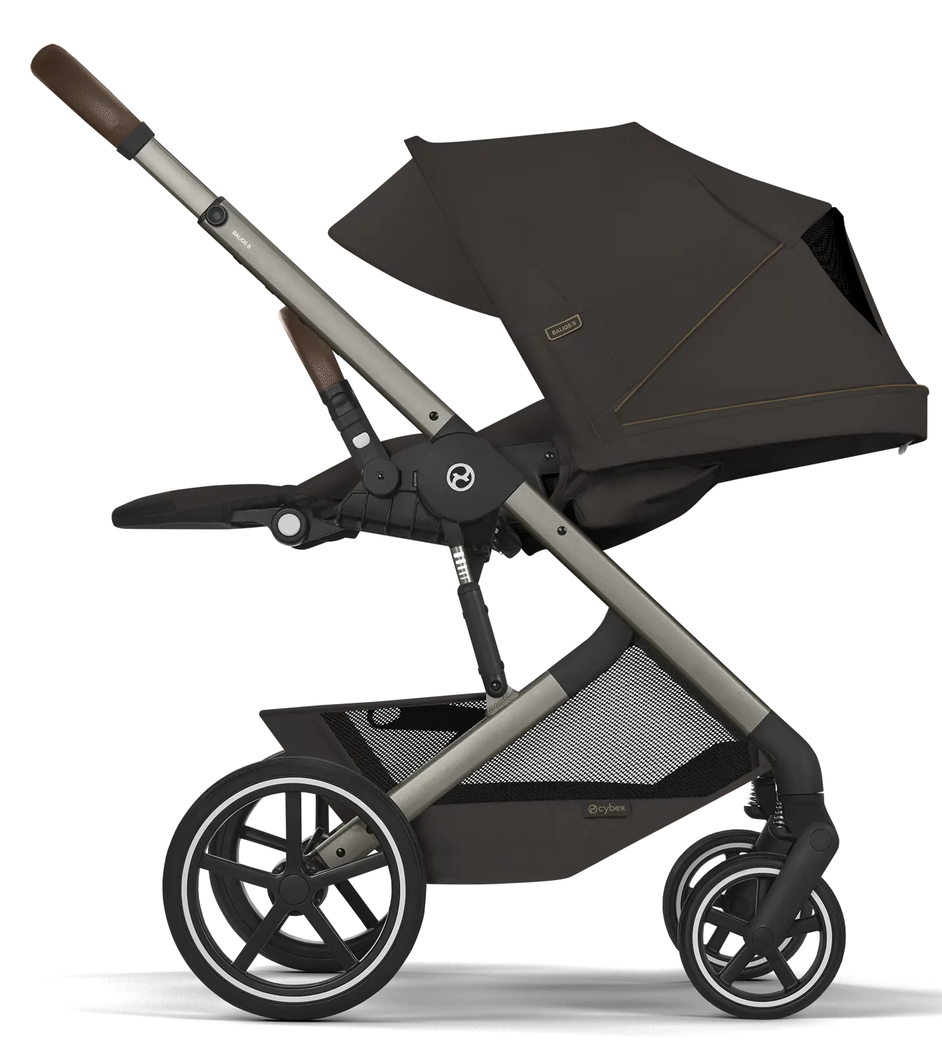 cybex balios s lux 2026 chocolate brown liegen