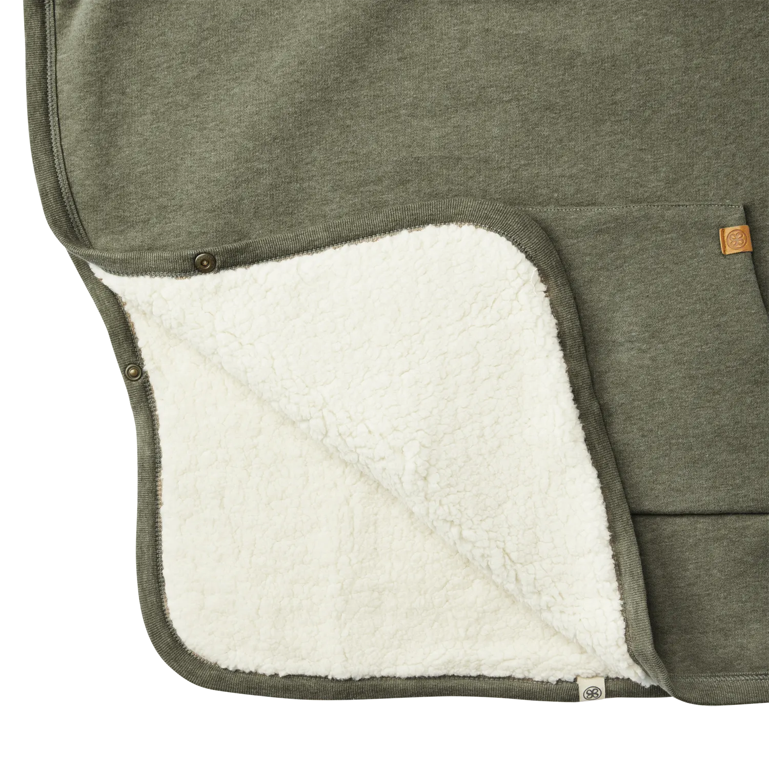 Cloby Teddy Poncho Lorest-Green