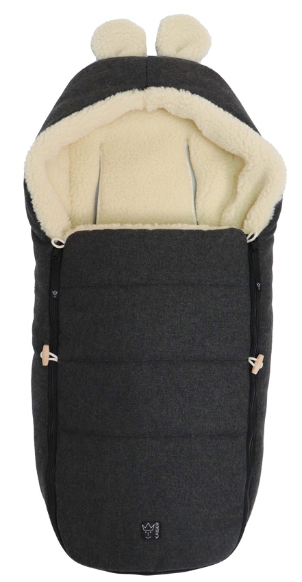 Kaiser Fußsack Hoody Maus Wool Dark Shadow