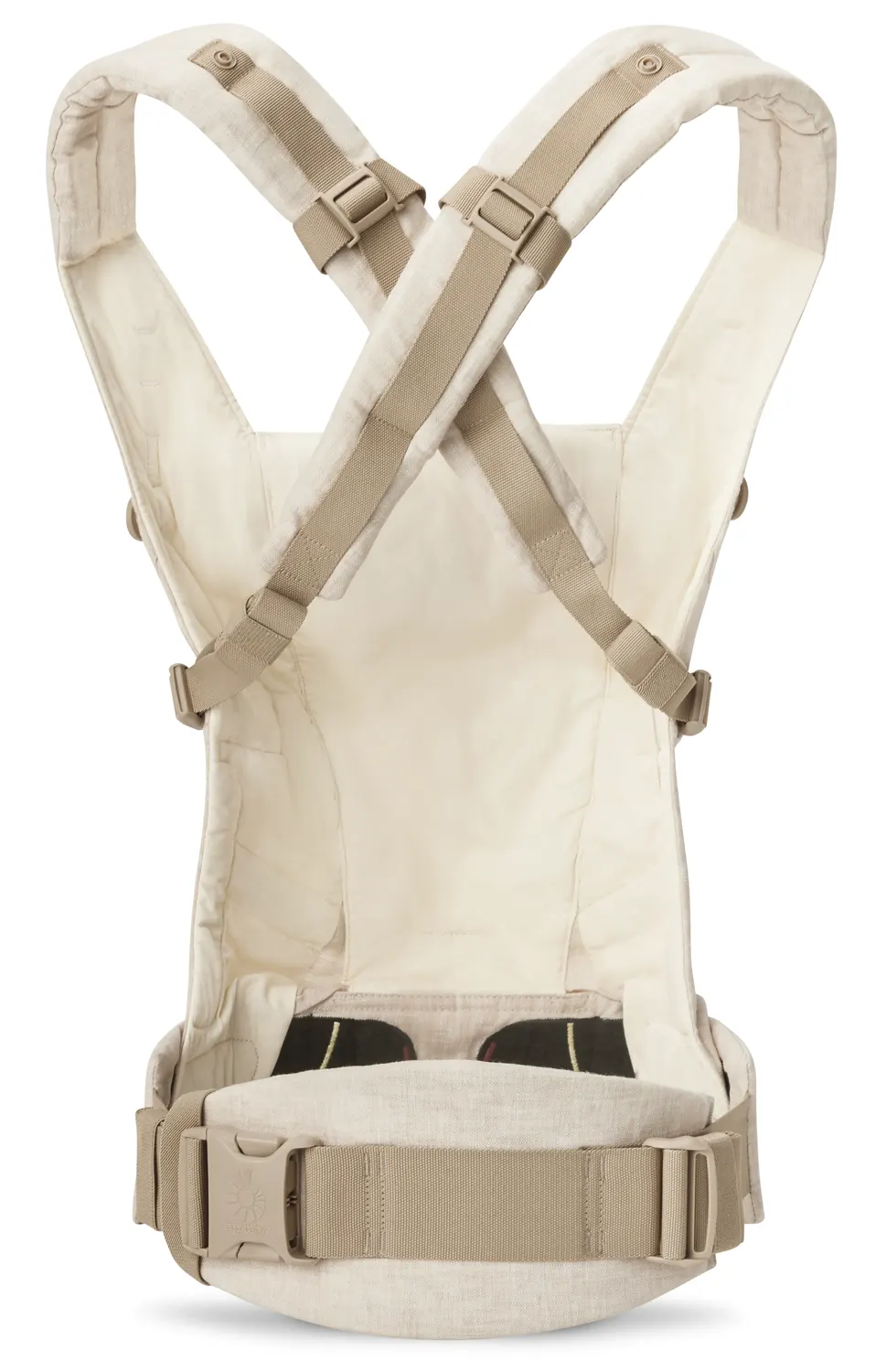 Ergobaby Adapt Natural Linen Babytrage Gurte überkreuz Ergobaby Adapt Natural Linen Babytrage Gurte überkreuz