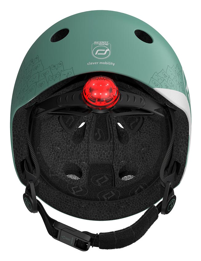Scoot and Ride Reflective Helm forest