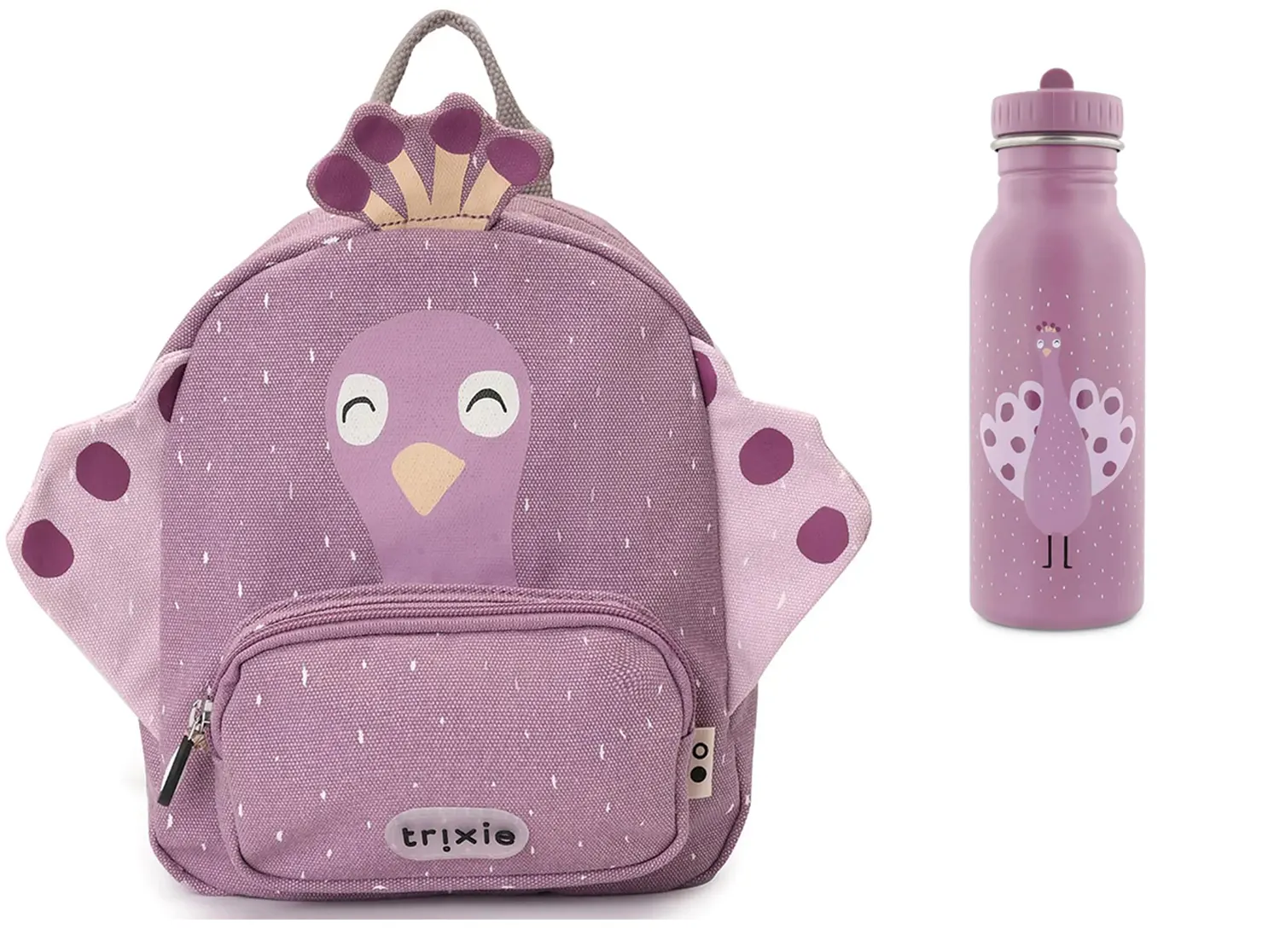 trixie kinderrucksack peacock set