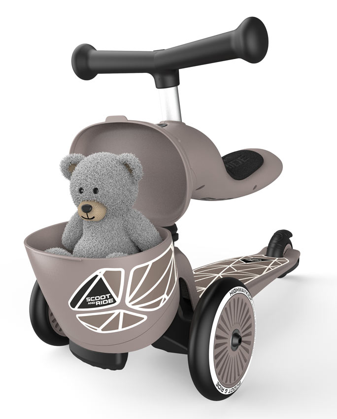 Scoot and Ride Highwaykick 1 Lifestyle Brown Lines Rutschauto