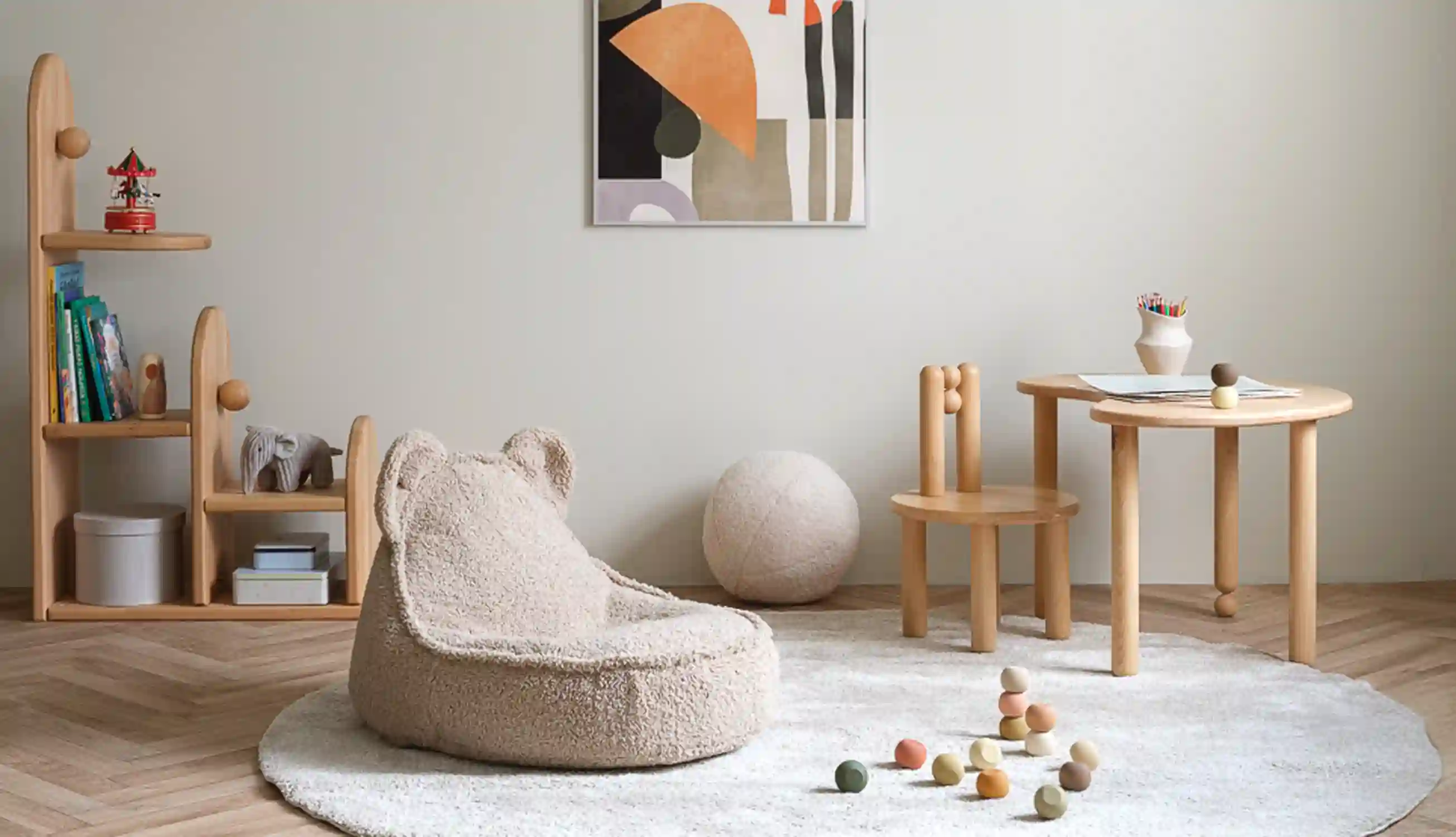 Wigiwama Sitzsack Bär beige Kinderzimmer Wigiwama Sitzsack Bär beige Kinderzimmer