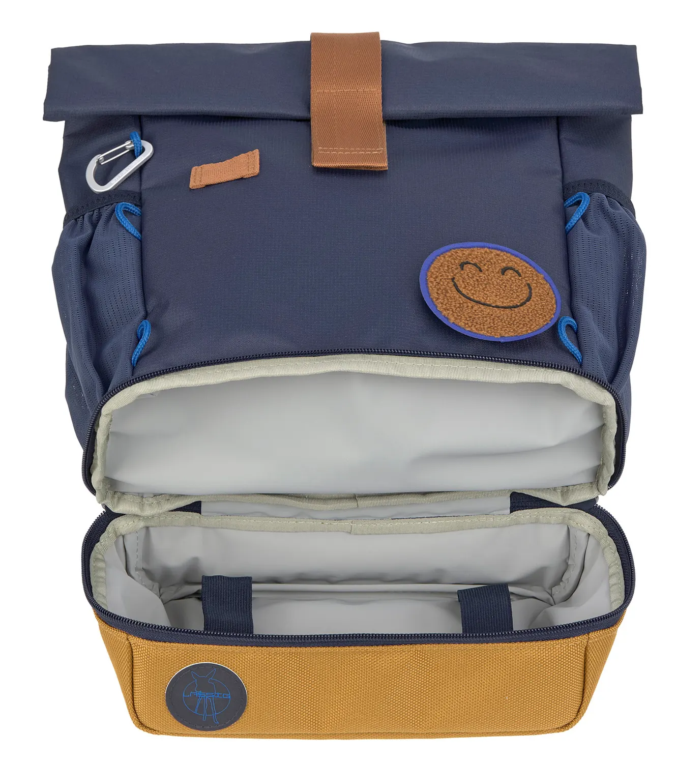 Lässig Kindergartenrucksack Navy Außenfach