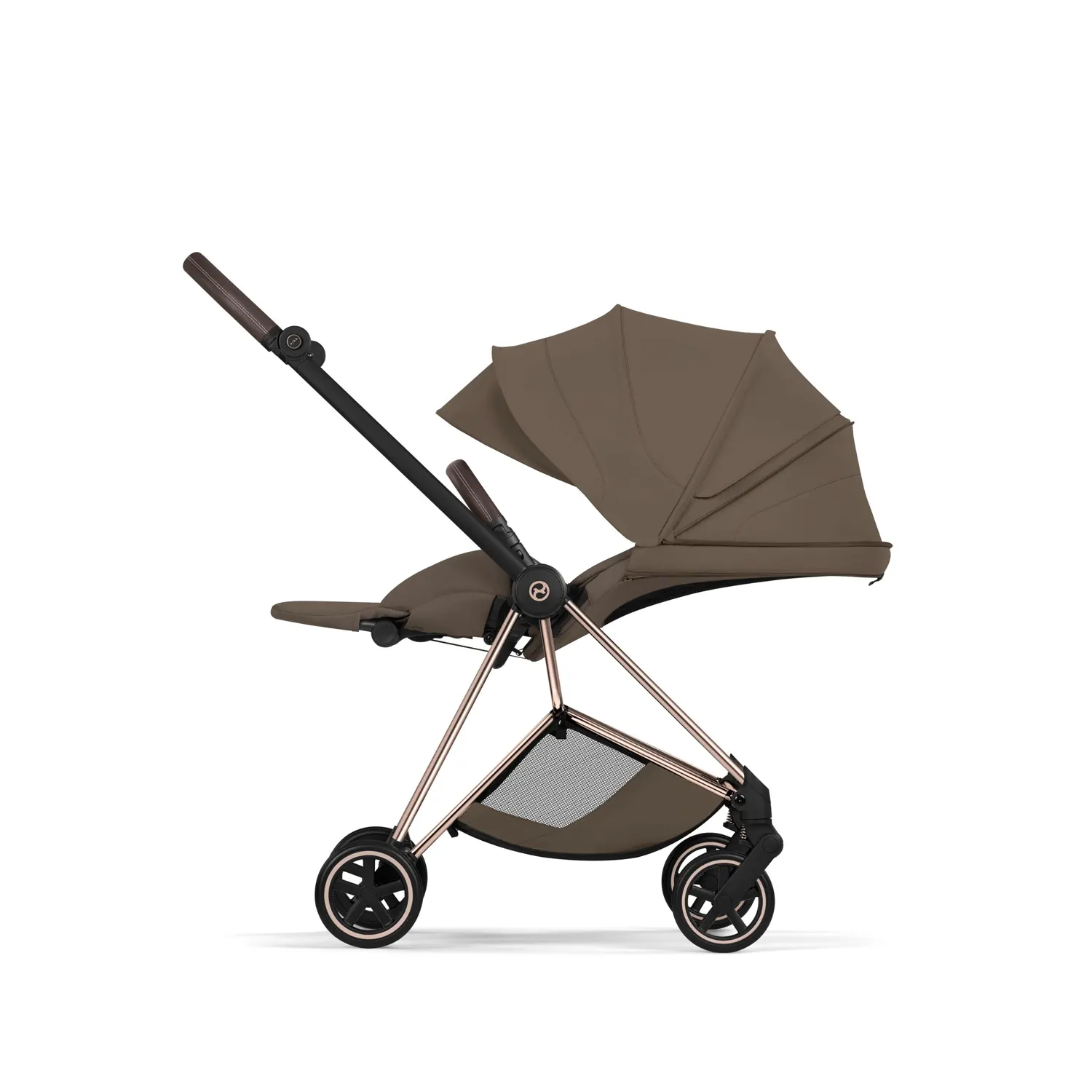 cybex mios style buggy rosegold coconut brown liegen