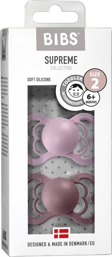 Bibs Schnuller Supreme Collection Dusky- Lilac & Heather Größe 2